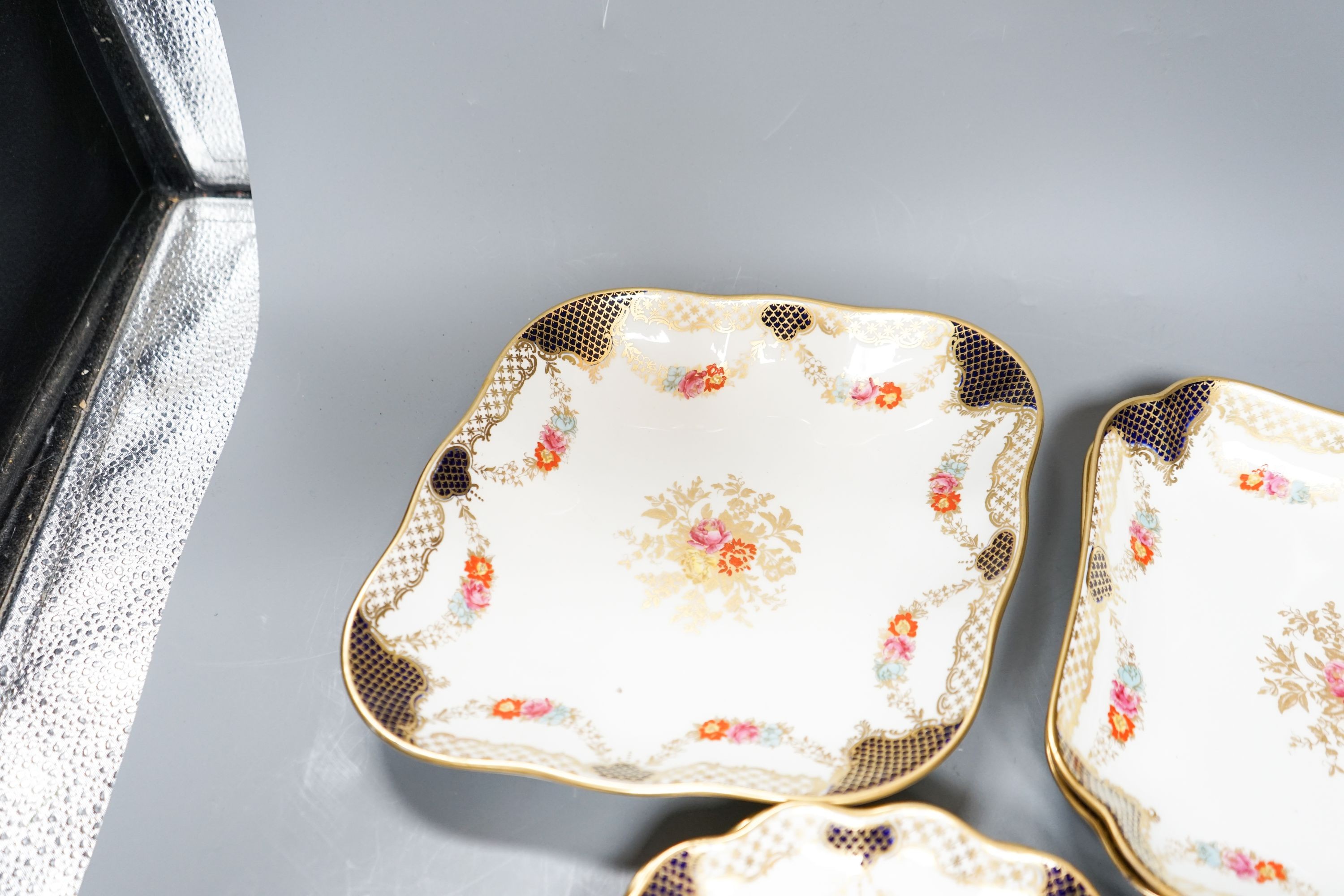 A late 19th century Wedgwood 7 piece part dessert service